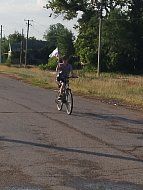 Учащиеся школы МОУ "СОШ с. Сулак" приняли участие в велопробеге 