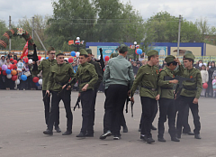 В поселке Горный прошел торжественный митинг, посвященный 80-летию Великой Победы