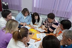 На базе МОУ "СОШ с.Сулак" прошла межмуниципальная проектная сессия "80-летие Великой Победы: воспитание событием"