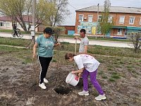 В Краснопартизанском районе прошла акция "Сад Памяти"