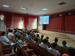 В школе п. Горный прошёл кинопоказ творческих работ участников кинофестиваля "Потомки победителей"