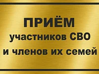 Глава Краснопартизанского района проведет очередной прием участников СВО и членов их семей