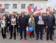 В поселке Горный прошел торжественный митинг, посвященный 80-летию Великой Победы