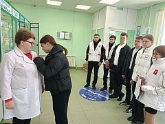 Учащиеся 9" А" класса приняли участие во Всероссийской акции "Георгиевская ленточка"