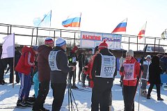 Краснопартизанцы  приняли участие во Всероссийской массовой  гонке  «Лыжня России»