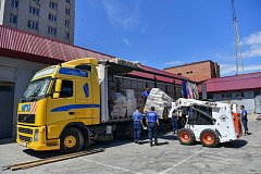 Саратовская область отправила в Сватовский район ЛНР первые 50 тонн гуманитарных грузов