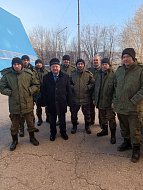 Глава района Юрий Бодров побывал в центрах военной подготовки, где находятся мобилизованные земляки